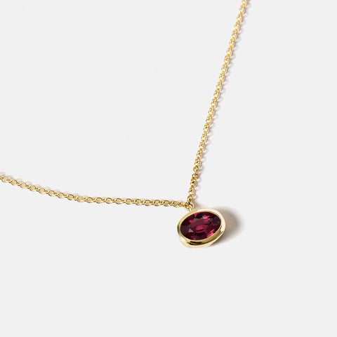 Dana Necklace with Garnet