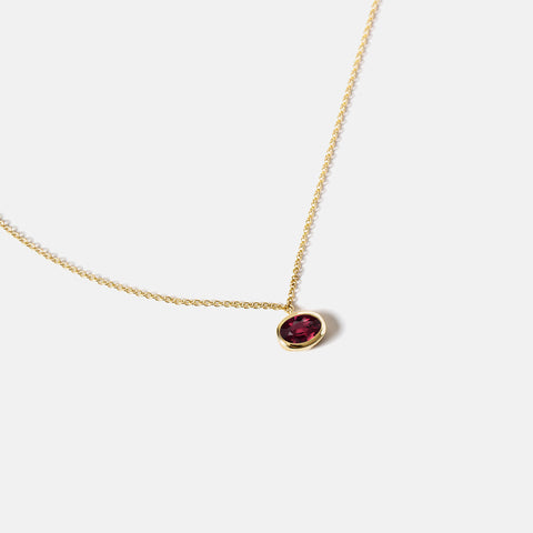 Dana Necklace with Garnet