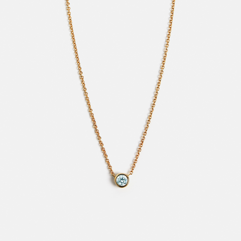 Ginta Necklace with Aquamarine