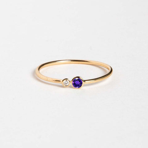 Kiki Ring with Amethyst