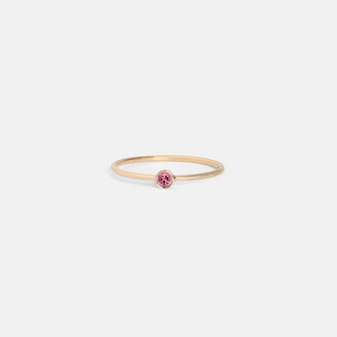 Large Kaya Ring with Pink Tourmaline