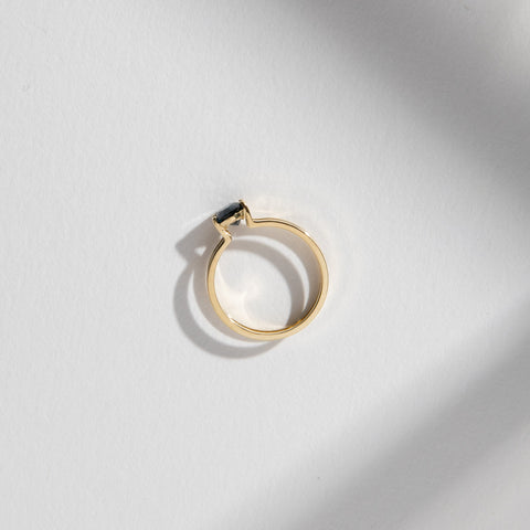 Mes Ring with 1ct Sapphire in Gold