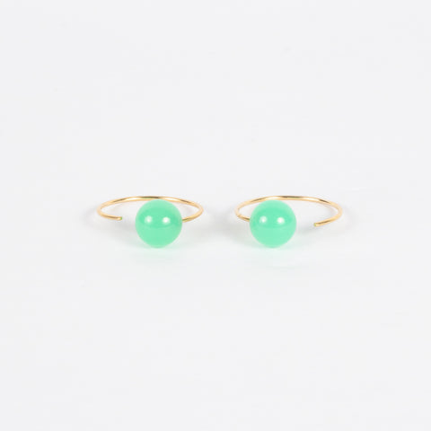 Saga Earrings with Chalcedony