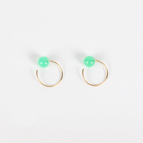 Saga Earrings with Chalcedony