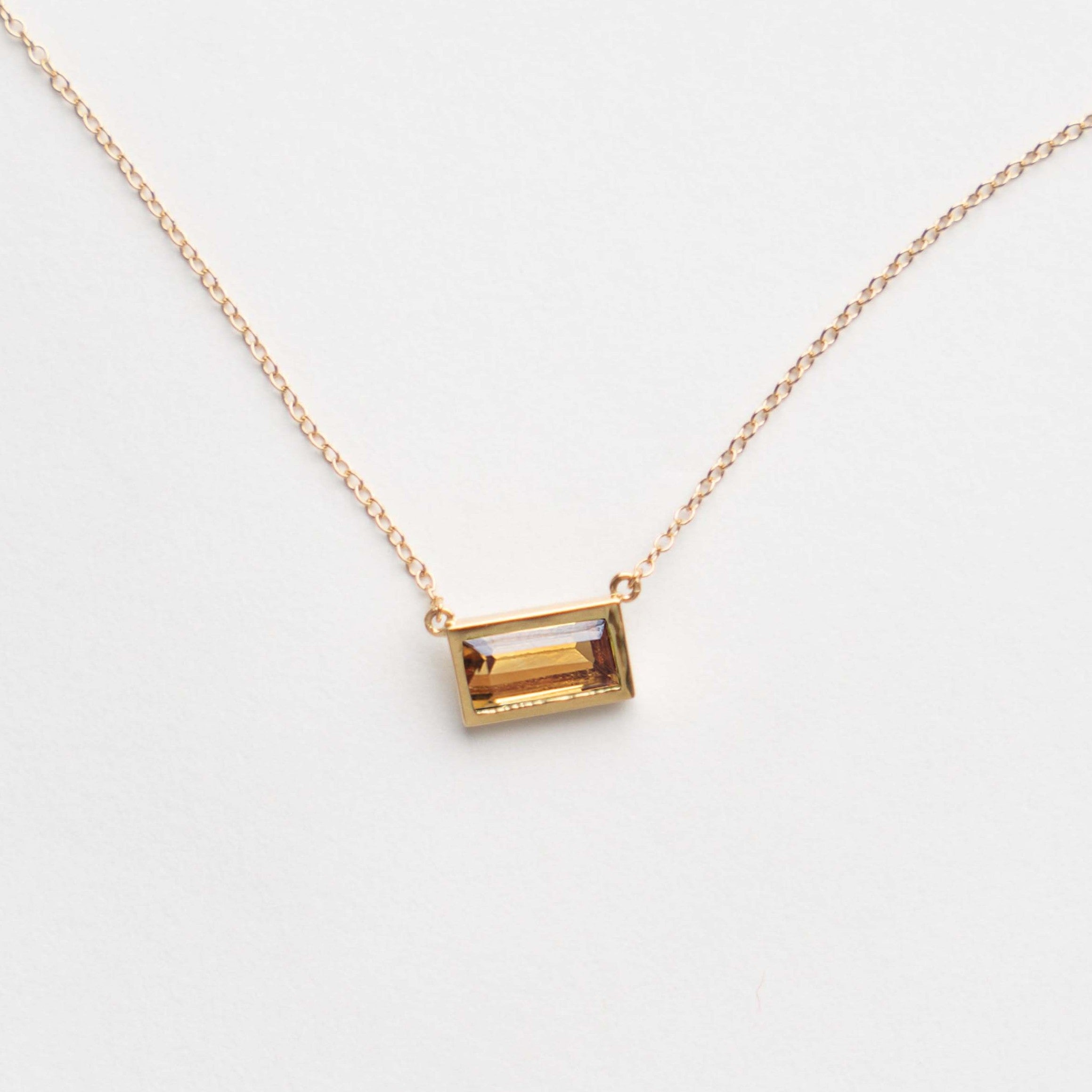 Didi Necklace with Citrine