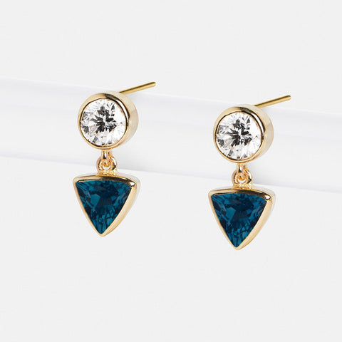 Supi Earrings with London Blue Topaz