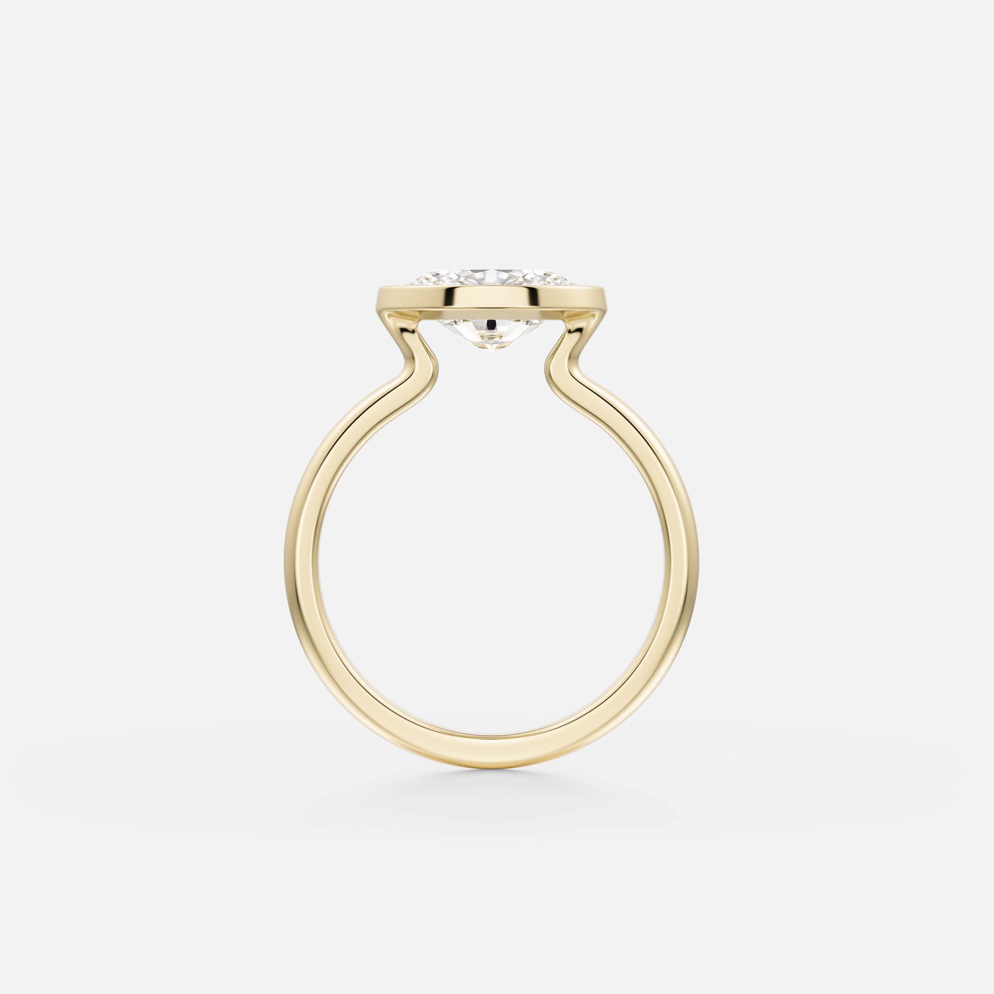 Minimal Engagement Ring Style with  Oval cut 1ct 2ct 3ct montana blue green teal sapphire in 14 karat 18 karat gold by SHW fine Jewelry