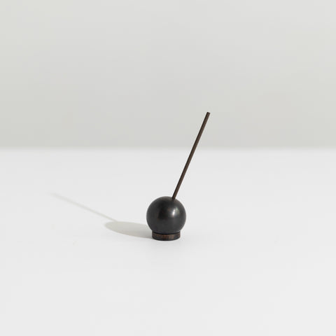 Large Sphere Incense Holder in black