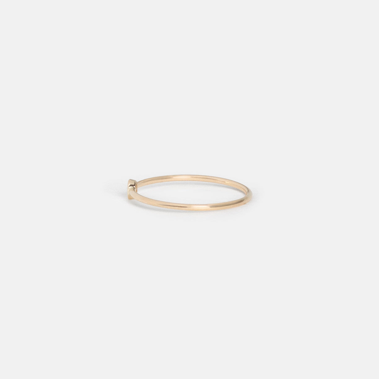 Unique Large Kaya Ring in 14k Gold set with White Diamond by SHW Fine Jewelry in NYC