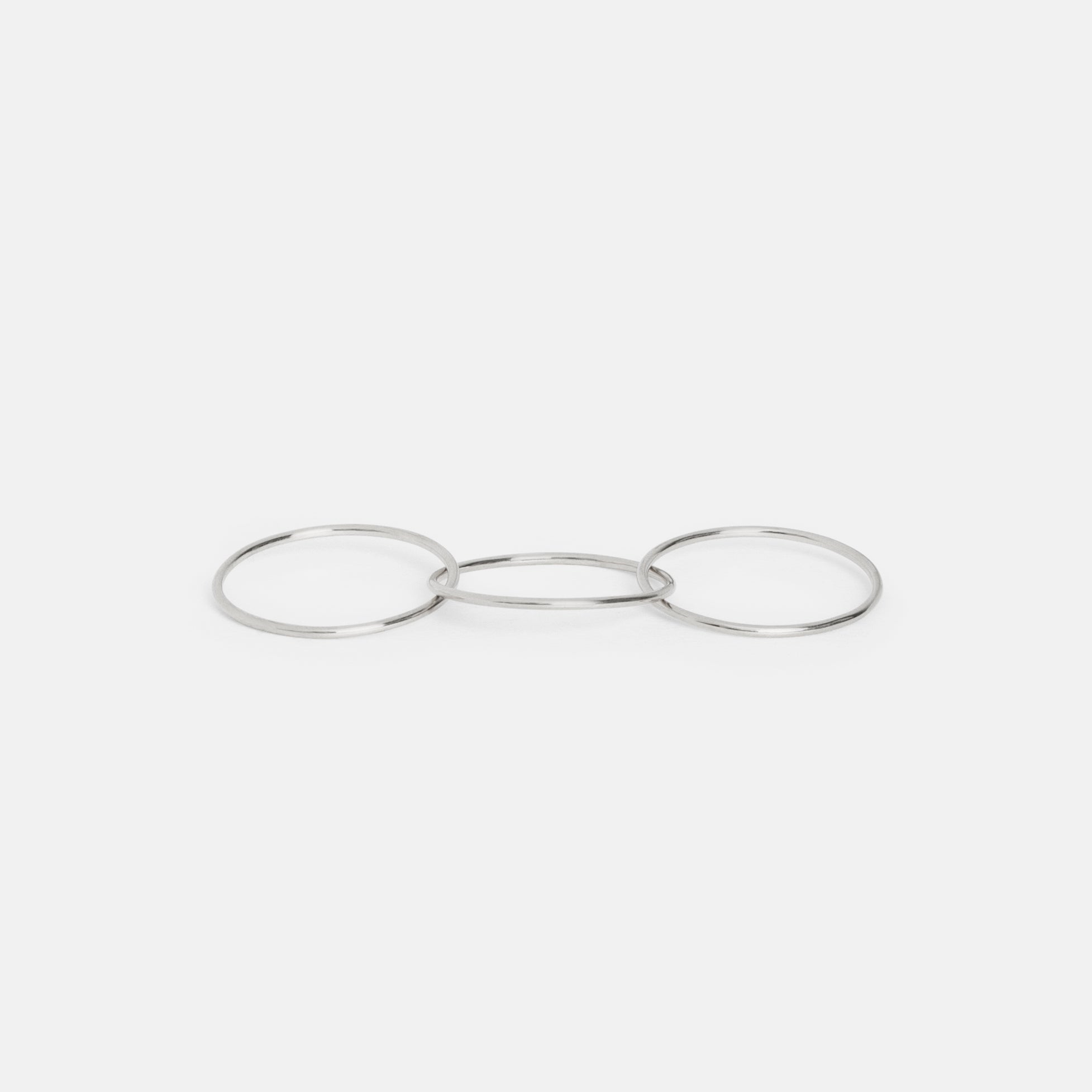 Link Unisex Ring in Sterling Silver by SHW Fine Jewelry