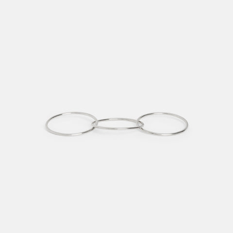 Link Unisex Ring in Sterling Silver by SHW Fine Jewelry