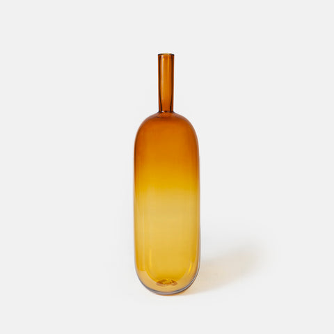 Tall Balloon Vase Amber