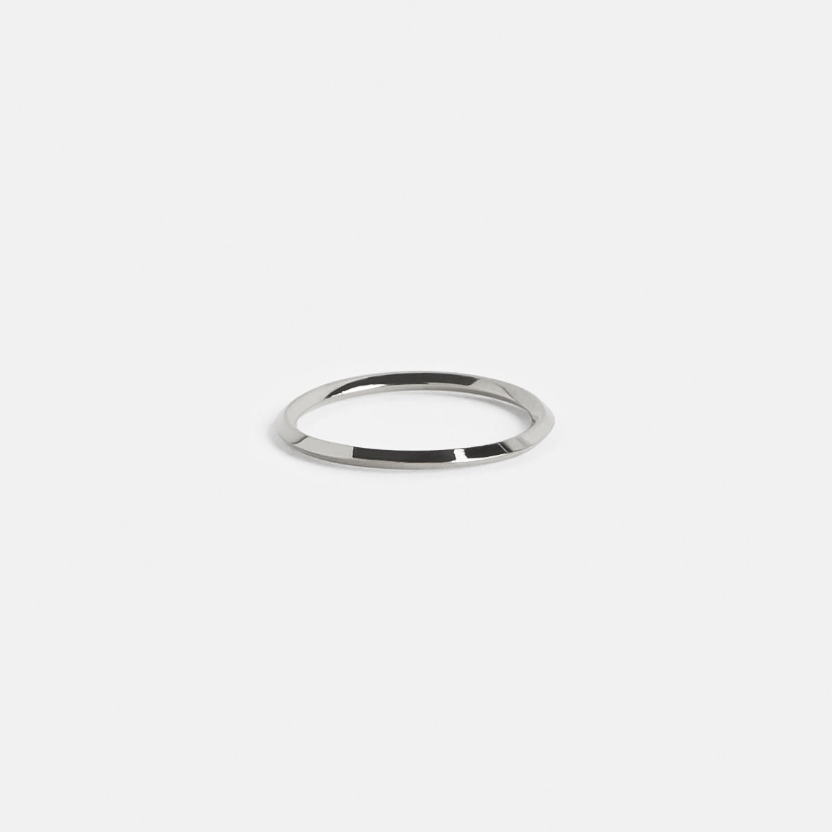 Navi Handmade Ring in 14k White Gold By SHW Fine Jewelry NYC