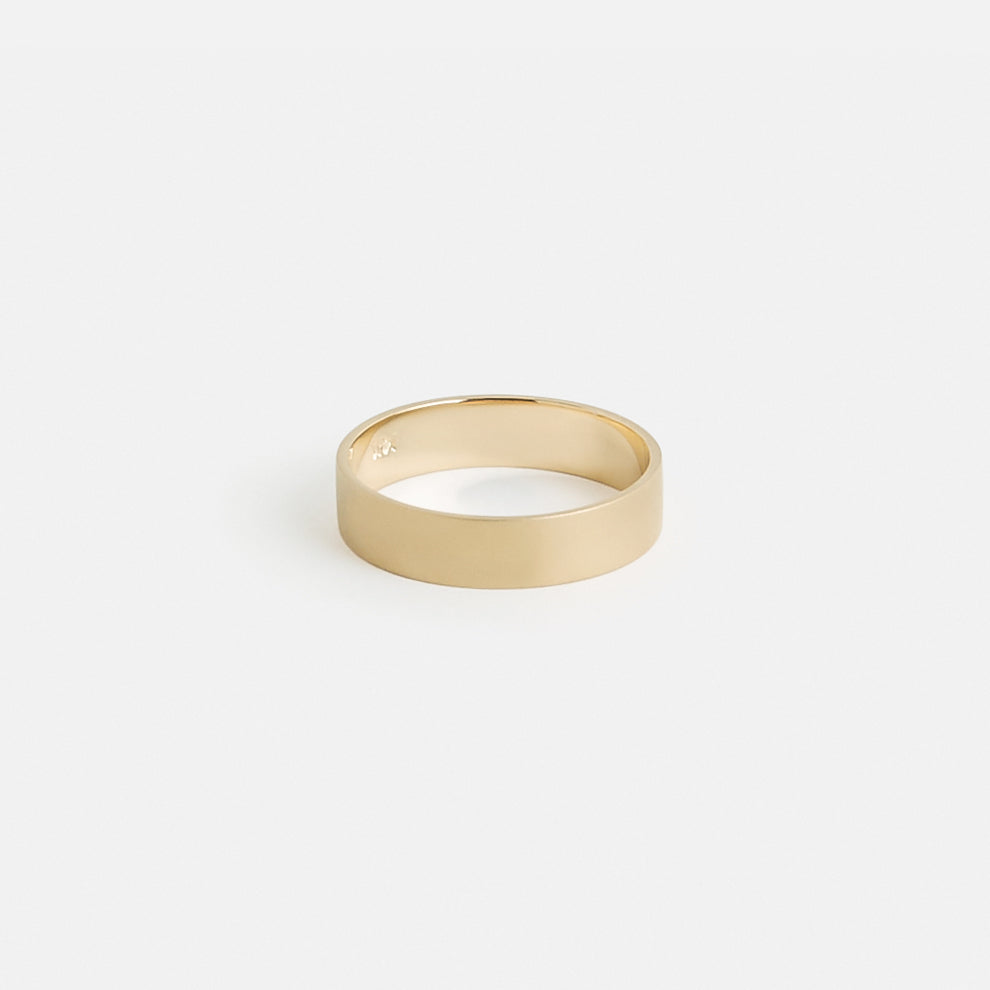 Dalo Unisex Ring in 14k Gold By SHW Fine Jewelry NYC