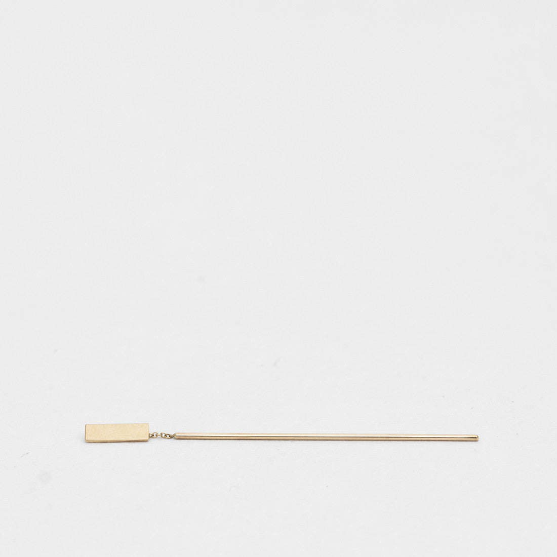 Tili Long Non-Traditional Pull Through Earring in 14k Gold By SHW Fine Jewelry New York City