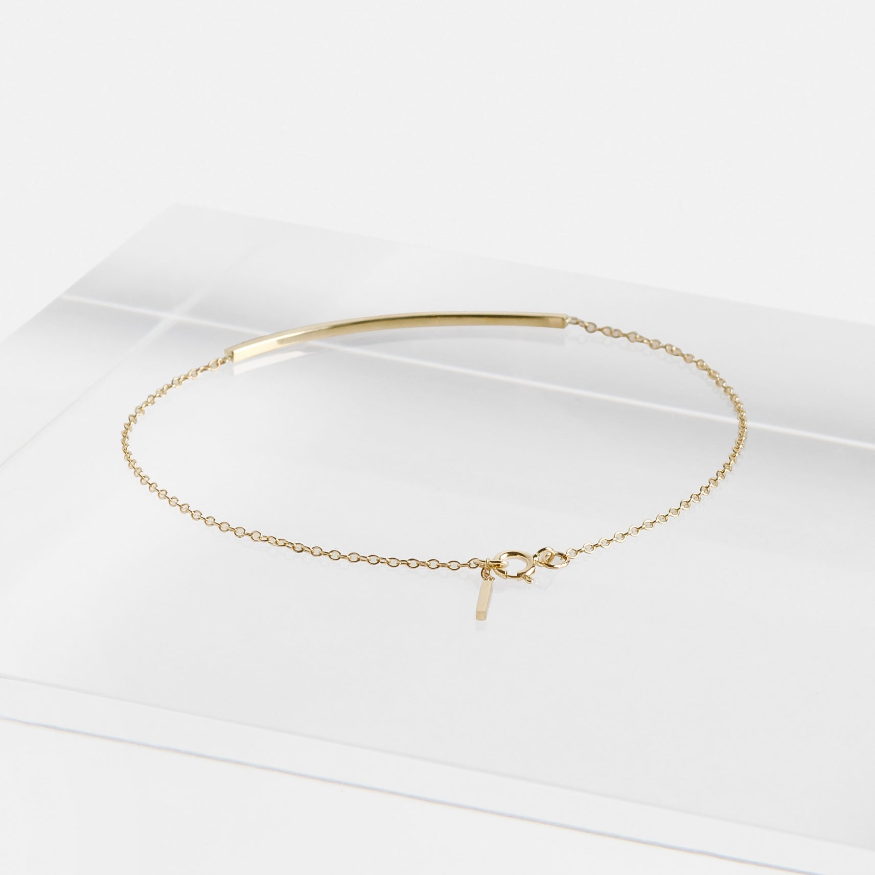 Iva Handmade Bracelet in 14k Gold set with White Diamonds By SHW Fine Jewelry NYC