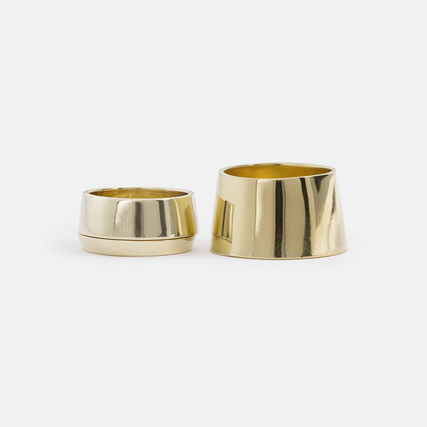 Tevo Unisex Ring in 14k Gold By SHW Fine Jewelry NYC