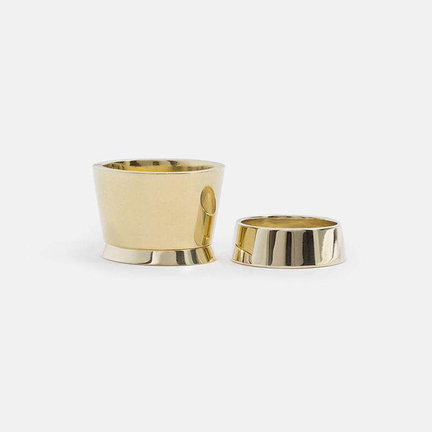 Tava Unisex Ring in 14k Gold By SHW Fine Jewelry NYC