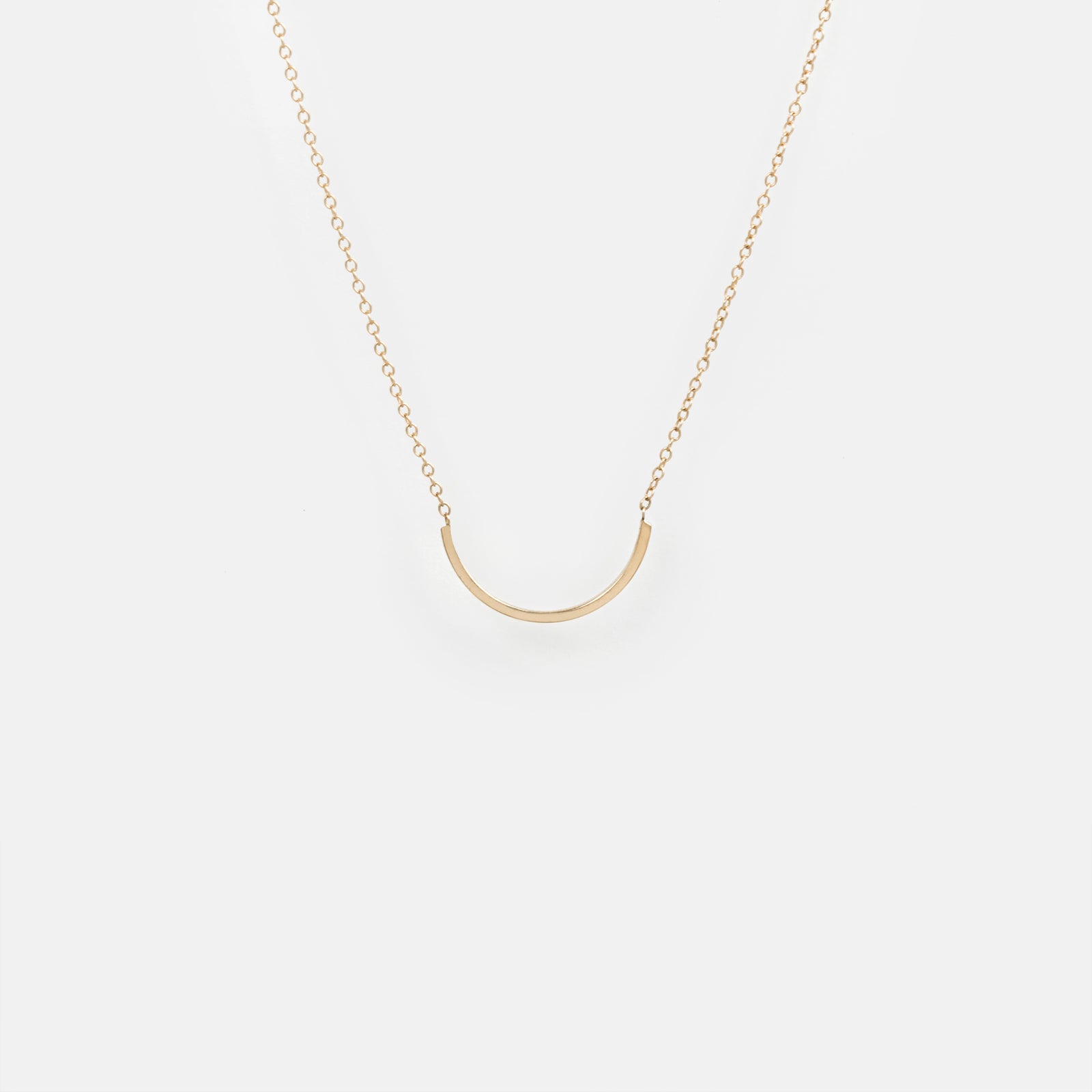 Uva Plain Necklace in 14k Gold By SHW Fine Jewelry NYC