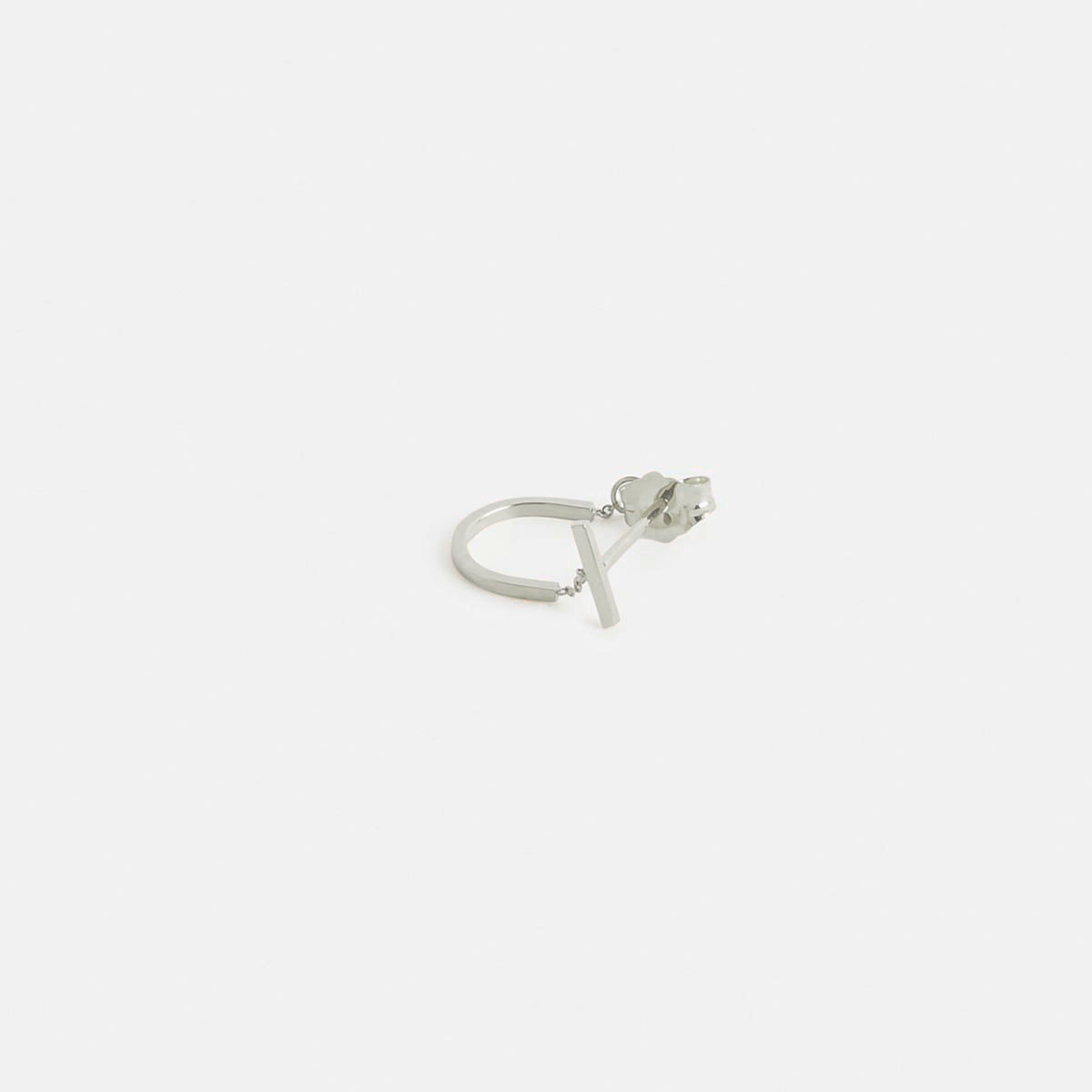 Mini Turi Unisex Hug Earring in Sterling Silver By SHW Fine Jewelry NYC